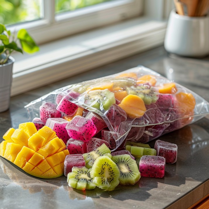 How do you cut a orange dragon fruit?